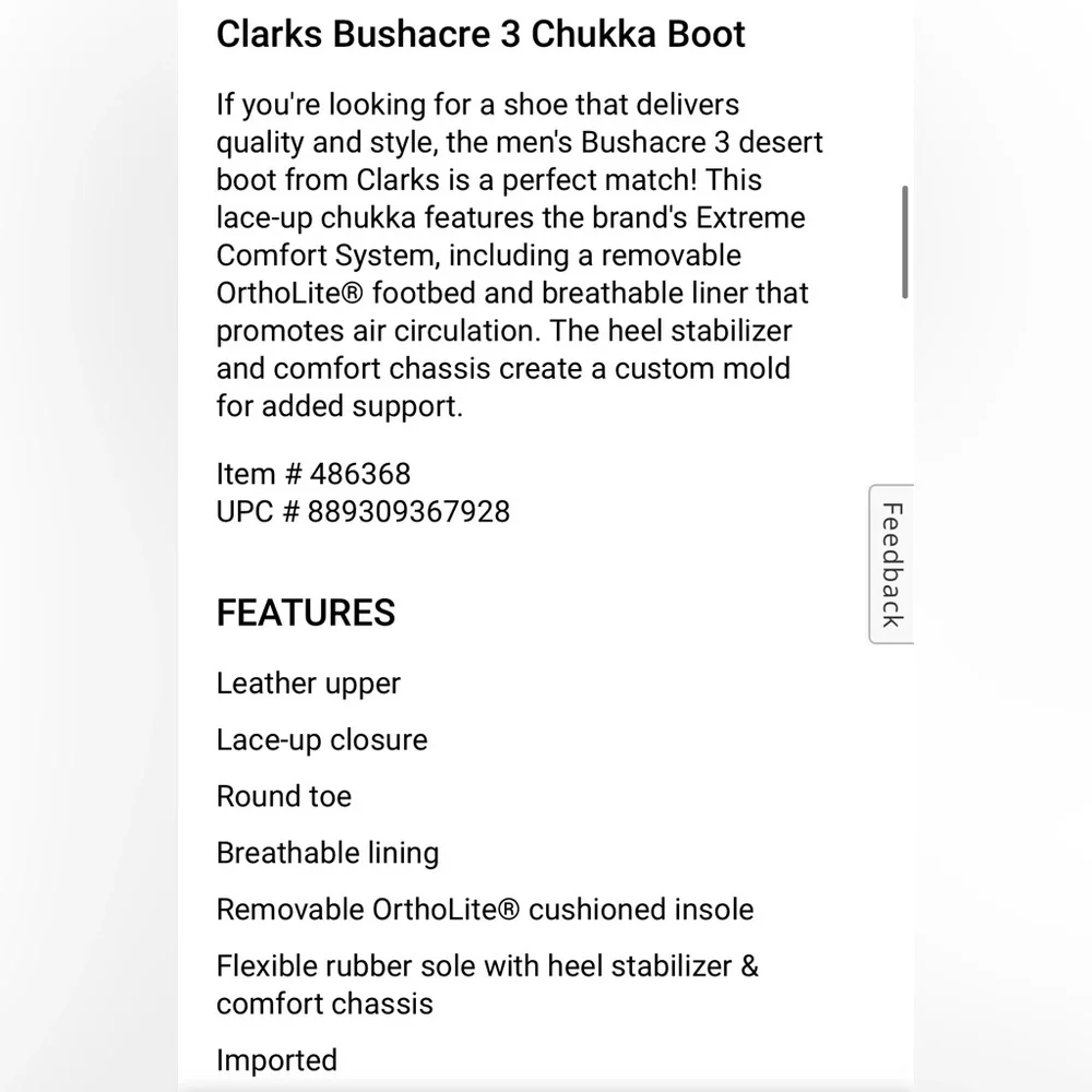 Men’s Clark Bushacre Chukka Boots